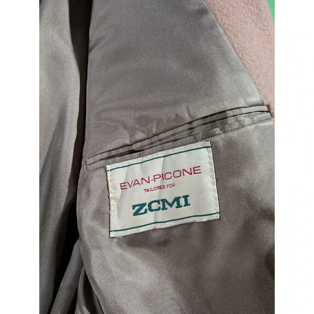 Vintage Evan Picone For ZCMI Camel Hair Blazer Down Tan Men's 44